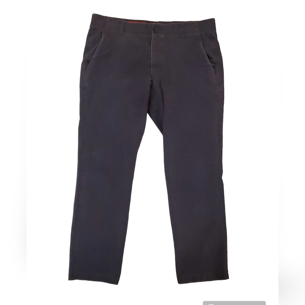 Under Armour Men's Navy Blue Chino Khakis Everyday‎ Dress Pants 38x32